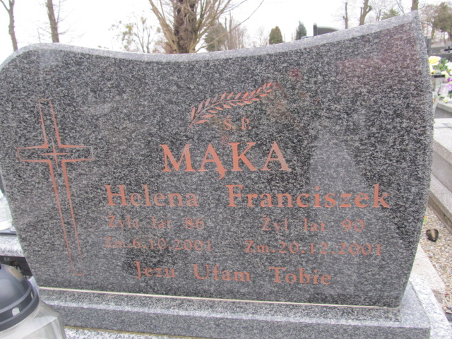 Grób Helena Mąka