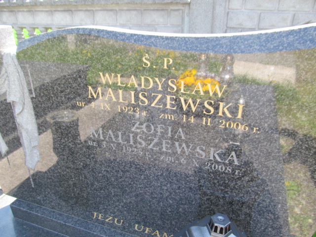 Grób Zofia Maliszewska