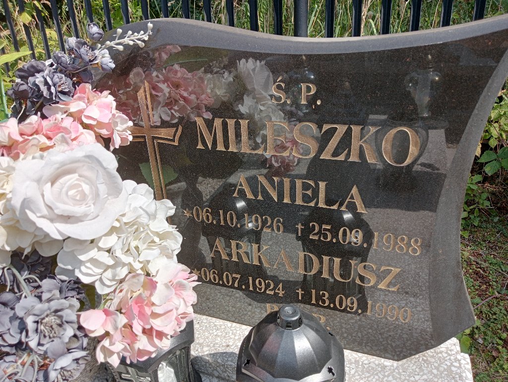 Grób Aniela Mileszko
