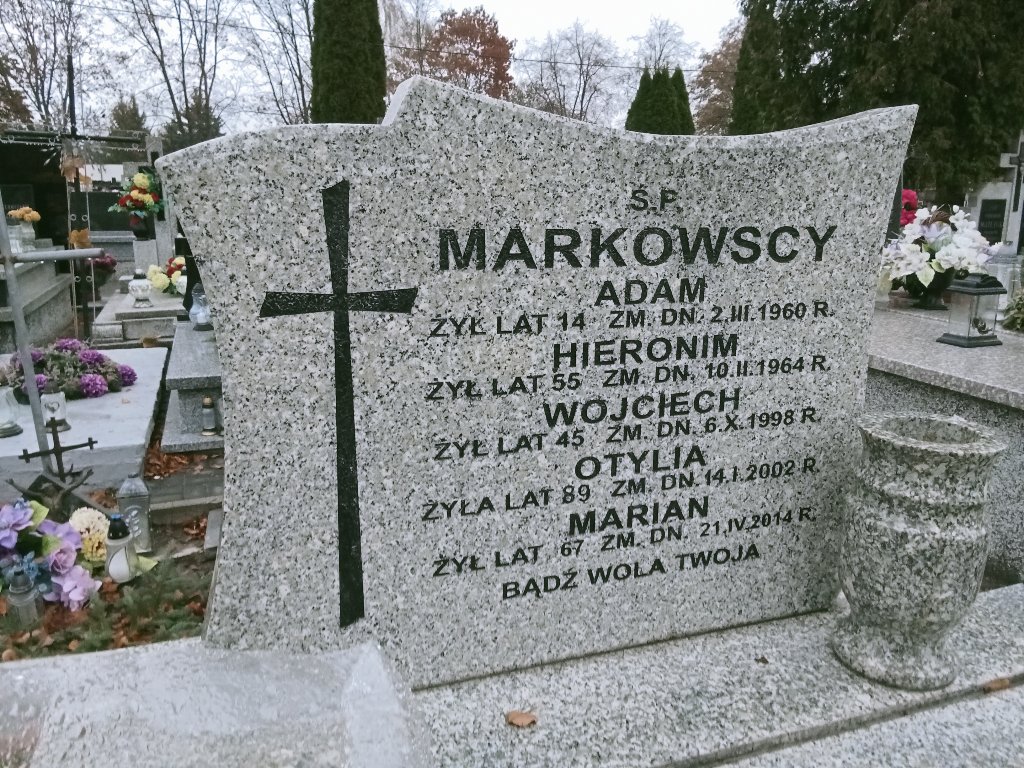 Grób Wojciech Markowski