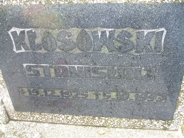 Grób Stanisław Kłosowski