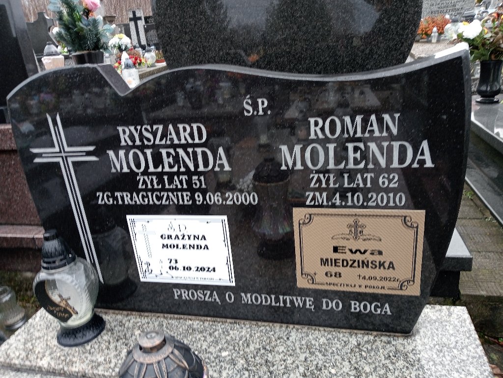 Grób Grażyna Molenda