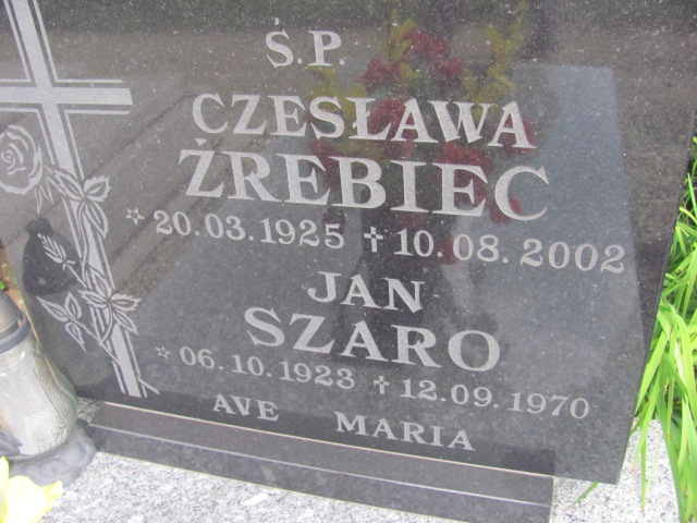Grób Jan Szaro