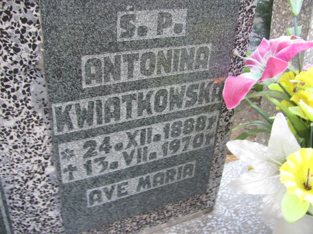 Grób Zenobia Kwiatkowska