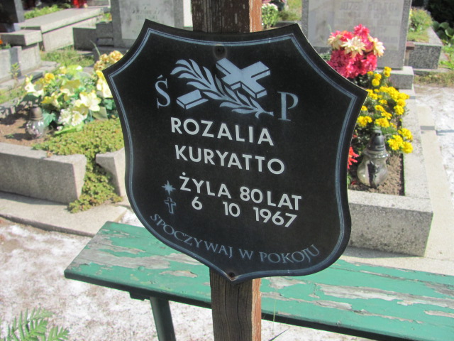 Grób Rozalia Kuryatto