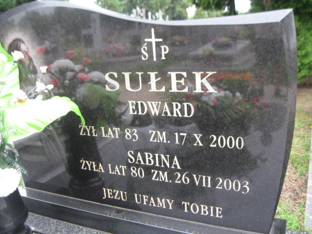 Grób Edward Sułek