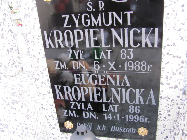 Grób Zygmunt Kropielnicki