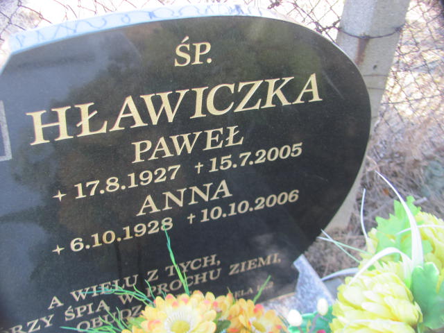 Grób Anna Hławiczka