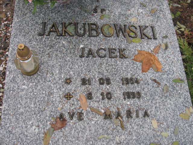 Grób Jacek Jakubowski