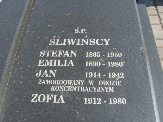 Grób Tadeusz Śliwiński