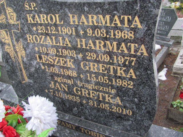 Grób Jan Gretka