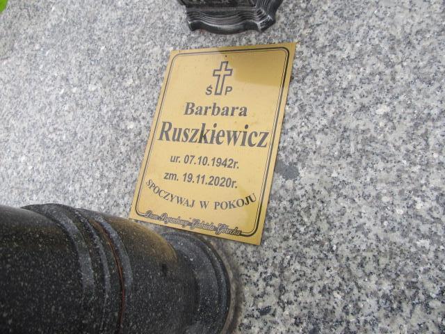 Grób Barbara Ruszkiewicz