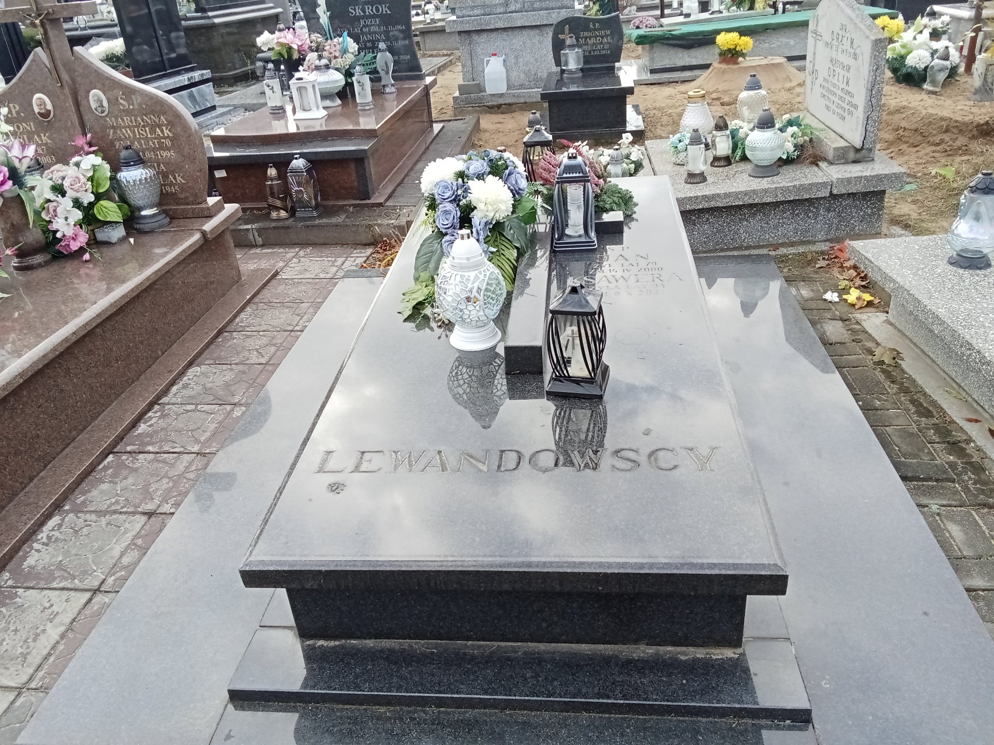 Grób Ksawera Lewandowska