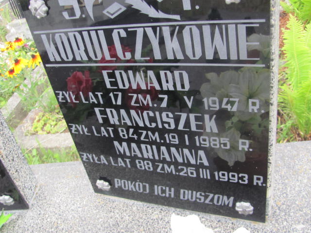 Grób Franciszek Korulczyk