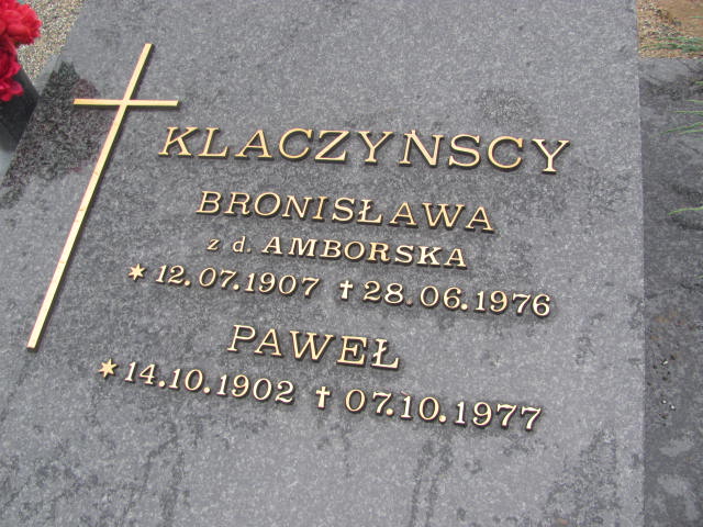 Grób Paweł Klaczyński