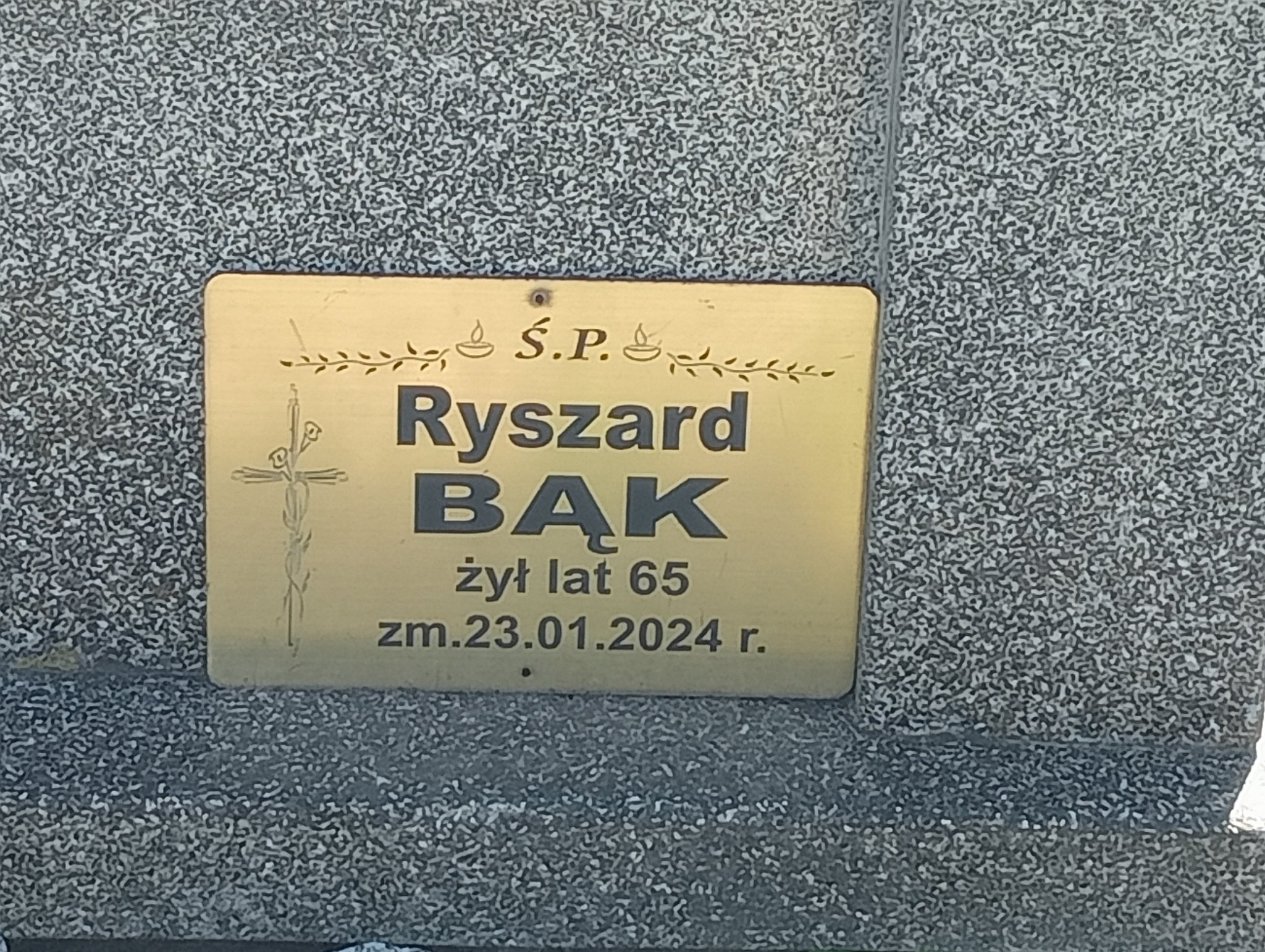 Grób Ryszard Bąk