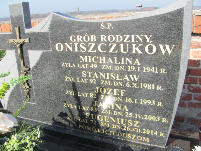 Grób Stanisław Oniszczuk