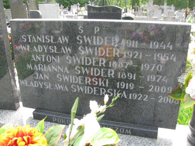 Grób Mieczysław Świderski