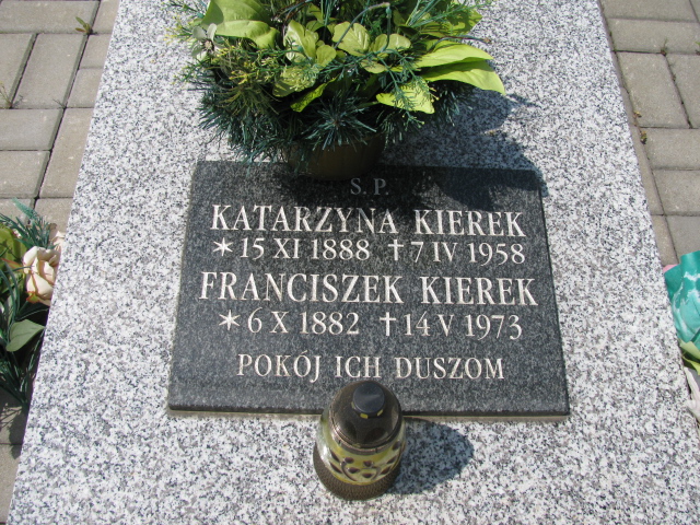 Grób Franciszek Kierek