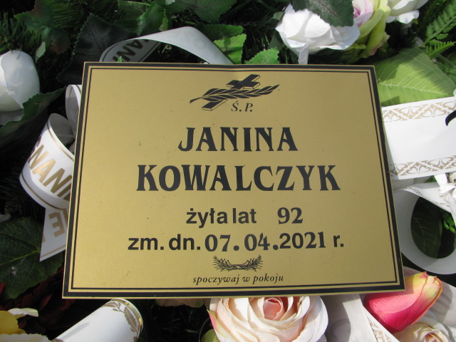 Grób Janina Kowalczyk