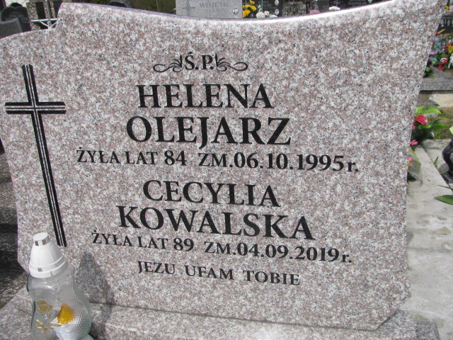 Grób Helena Olejarz