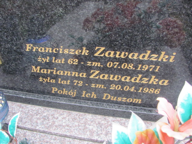 Grób Jan Zygadło