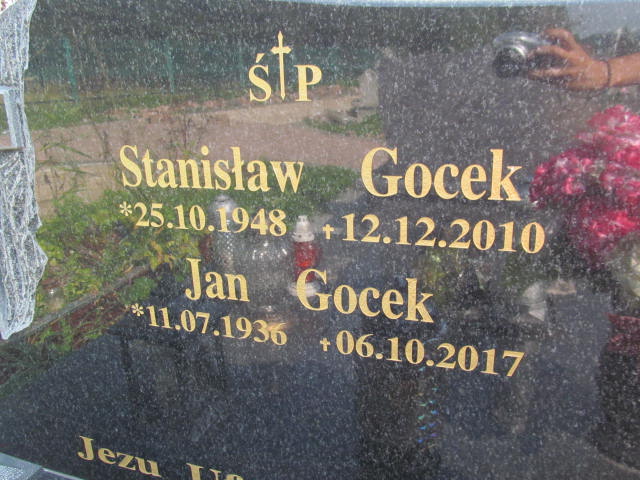 Grób Jan Gocek