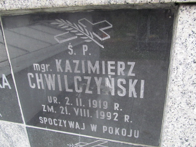 Grób Janina Chwilczyńska