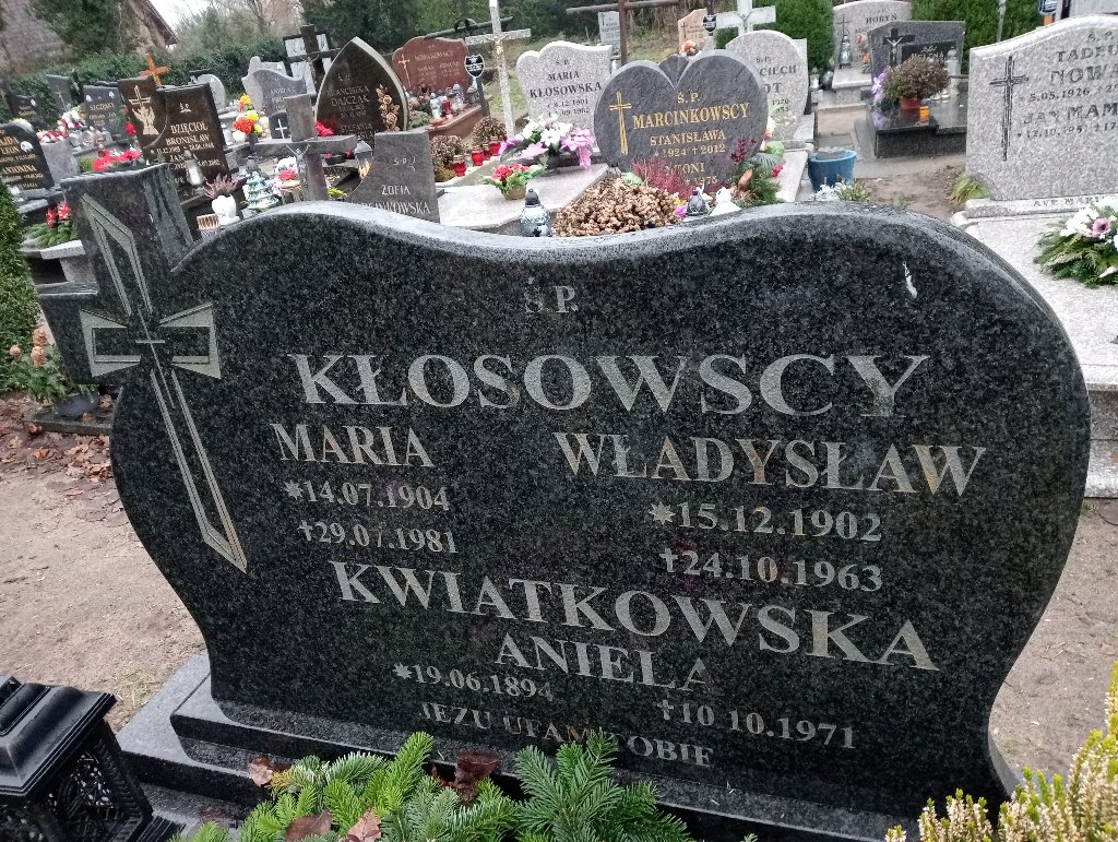 Grób Aniela Kwiatkowska
