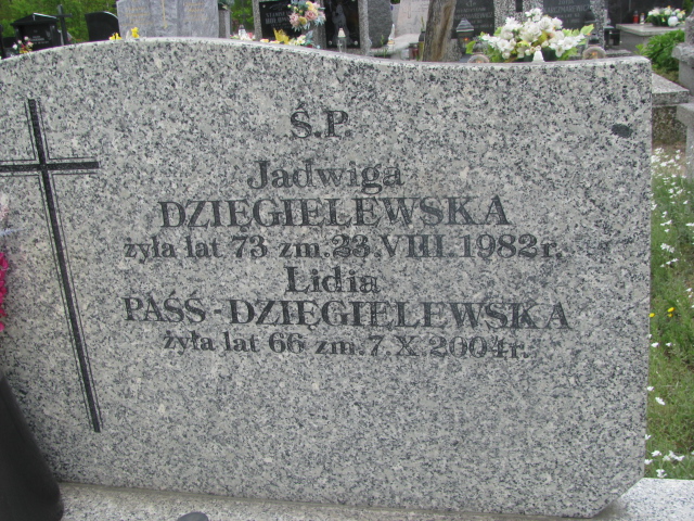 Grób Lidia Paśś-Dzięgielewska