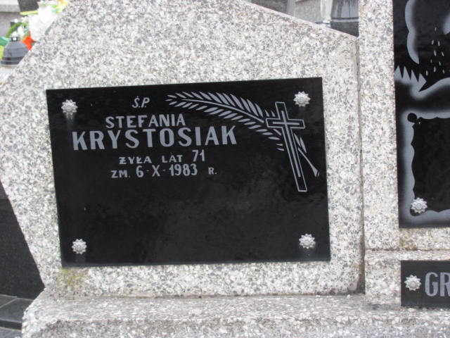 Grób Stefania Krystosiak